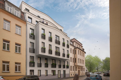 3D-Visualisierung eines neuen Mehrfamilienhauses in Leipzig