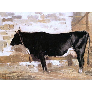 Jean-Baptiste-Camille Corot Cow in a Stable Wall Decal