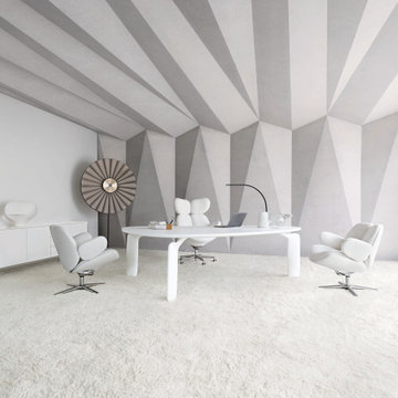 Pulp Triangular Dining Table / Desk by Roche Bobois