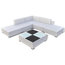 VidaXL 15-Piece Garden Furniture Set Poly Rattan, White