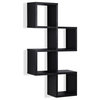 Cubby Chessboard Wall Shelf – Horizontal or Vertical, Black