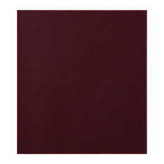 Modern Indoor/Outdoor Commercial Solid, Burgundy, 6' x 6', Area Rugs