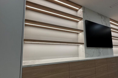 Inspiration for a modern home design remodel in Toronto