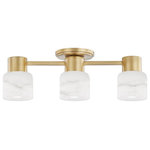 Hudson Valley Lighting - Hudson Valley Lighting 4203-AGB Centerport - Three Light Bath and Vanity - Warranty -  ManufacturerCenterport Three Lig Aged Brass AlabasterUL: Suitable for damp locations Energy Star Qualified: n/a ADA Certified: n/a  *Number of Lights: Lamp: 3-*Wattage:4w E12 Candelabra bulb(s) *Bulb Included:Yes *Bulb Type:E12 Candelabra *Finish Type:Aged Brass