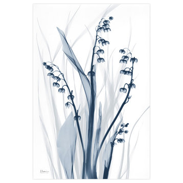 "Radiant Blues 2" Frameless Free Floating Panel Graphic Wall Art, 48"x32"