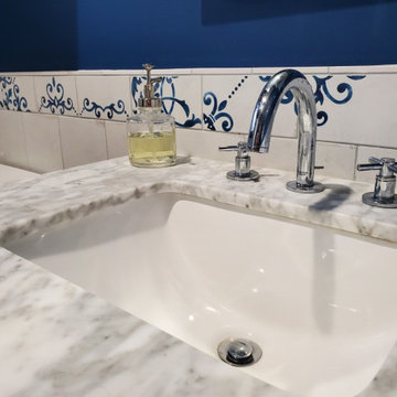 Classic Blue & White Bathroom