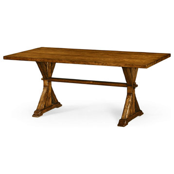 Rustic Country Walnut Refectory Dining Table