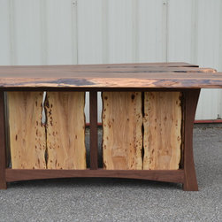 Live Edge Walnut Executive Desk - Desks And Hutches