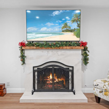 Kitchen and Fire Place Remodel in Carson, CA.