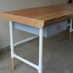 Hobby Project - LiveEdge Slab Desk - Drafting Tables