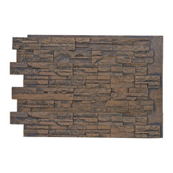 DURANGO FAUX STACKED STONE- 36"H x 48"W - Wall Panels