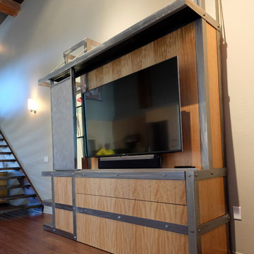 Industrial Wall Bed for San Francisco Loft