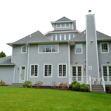 West side, rear yard of Clients Residence.