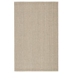 Jaipur Living - Jaipur Living Fetia Natural Trellis Gray Rug, 2'x3' - The Bombay collection features an assortment of elevated, natural styles effortlessly blended with inviting and indulgent textures. The Fetia rug showcases a chunky, linear weave of handwoven sisal and wool fibers. Perfect for grounding spaces with an organic and textural feel, this gray and soft beige rug is light, airy, and extremely versatile.