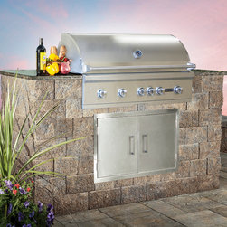 MaytRx Wall Grill Module Kit - Outdoor Kitchen Appliances