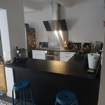Cuisine sur mesure Noir et Blanc