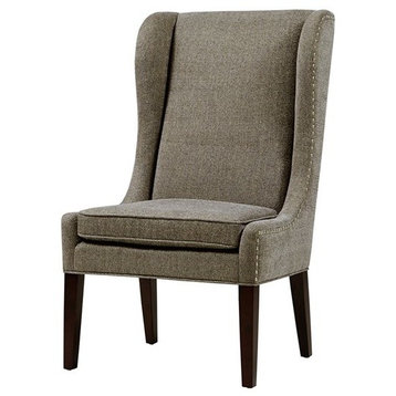 Madison Park Garbo High Winged Dining Chair, Multi Grey