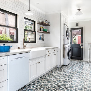 75 Beautiful Farmhouse Cement Tile Floor Kitchen Pictures Ideas