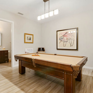 Transitional Bayshore Game Room