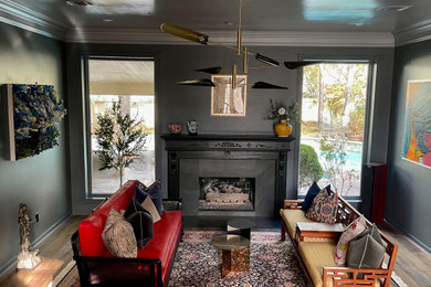 Home design - eclectic home design idea in Houston