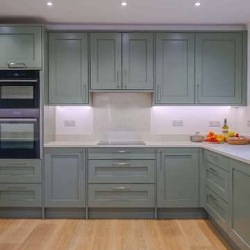 Green Shaker Kitchen in Mickleover