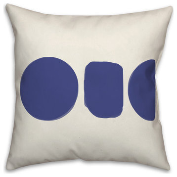 Horizontal Shapes Organic 5 20x20 Spun Poly Pillow