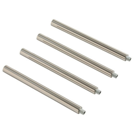Nickel Extension Pipe, Set of 4, 7.75"
