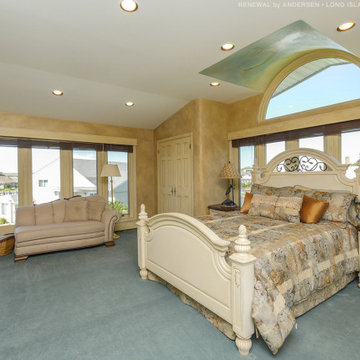 Great Large Window Combinations in Beach Theme Bedroom - Renewal by Andersen Lon