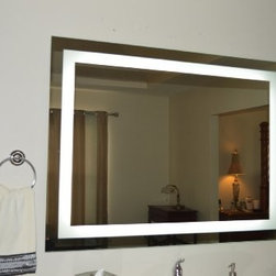 Wall Mounted Lighted Vanity Mirror LED - Bathroom Mirrors
