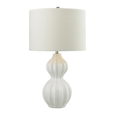 Ribbed Gourd 1 Light Table Lamp, Incandescent, 3-Way