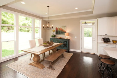 Example of a transitional kitchen design in Other