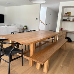 French Farmhouse Dining Table & Bench Seat created for - Dining Tables