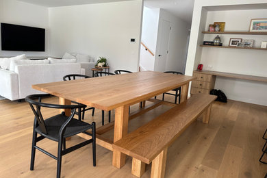 French Farmhouse Dining Table & Bench Seat created for