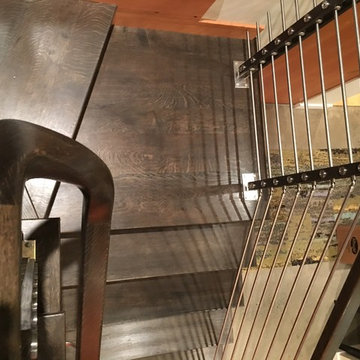 Custom quartersawn white oak and stainless rod
