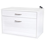 Shop Houzz | Euro Style Euro Style Gilbert File Cabinet, Lacquer ... - Organized Living freedomRail O-Box Hanging File, Snowdrift Live