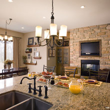 Fireplace with TV