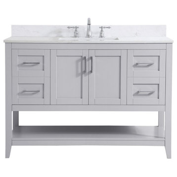 Elegant Decor Aubrey Bathroom Vanity Grey
