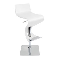 Viva Bar Stool - WHITE WOOD - Bar Stools And Counter Stools
