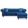Nola Sofa Chaise, Navy Blue