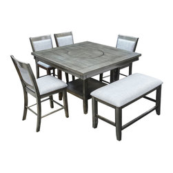 Import Fulton Rustic Counter Table Set - Dining Sets