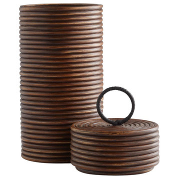 Papeete Decorative Jar or Canister, Brown