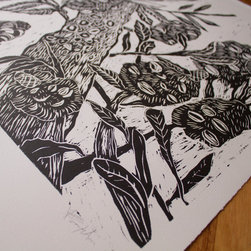 Banksia -woodcut print - Fine Art Prints