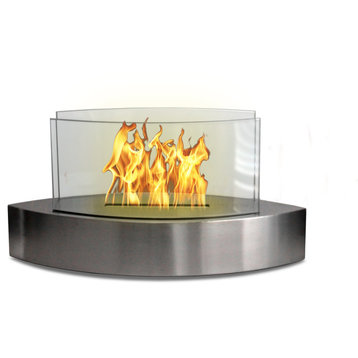 Lexington Tabletop Fireplace, Stainless Steel