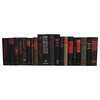 Vintage Black With Red And Gilt Accent Book Set, S/20