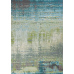 KAS - KAS Illusions 6206 Blue/Green Escape Area Rug, 7'10"x10'10" - Our Illusions Collection features an array of show-stopping watercolor designs. Each pattern is a piece of art for your floors. Ranging from tonals to vibrant palettes, there is sure to be an Illusion to peak your interest! Made in Turkey of 100% polypropelene with 1/2" pile height.