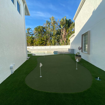 Pool, Putting Green, and Outdoor Living Area