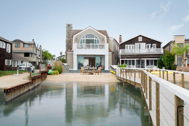 Coastal exterior home idea in Orange County