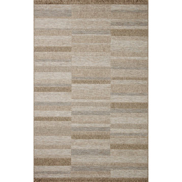 Loloi II In / Out Dawn Natural 3'-9" x 5'-9" Accent Rug