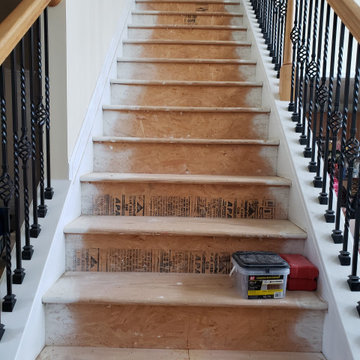Stair Remodeling Atlanta, Brazilian Cherry