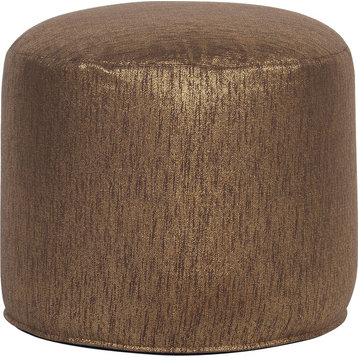 Pouf Ottoman, Tall With Cover, Glam Chocolate